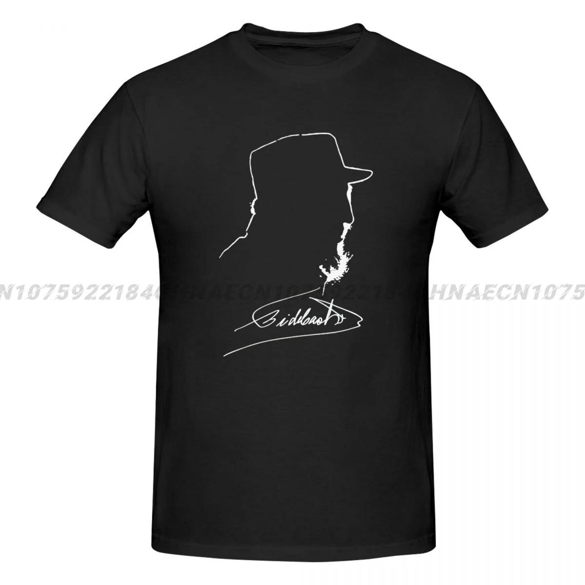 New Fashion Men T shirt fidel Castro (Cuban Revolution Book Anarchism Signature Photo Vintage) Tee Shirt