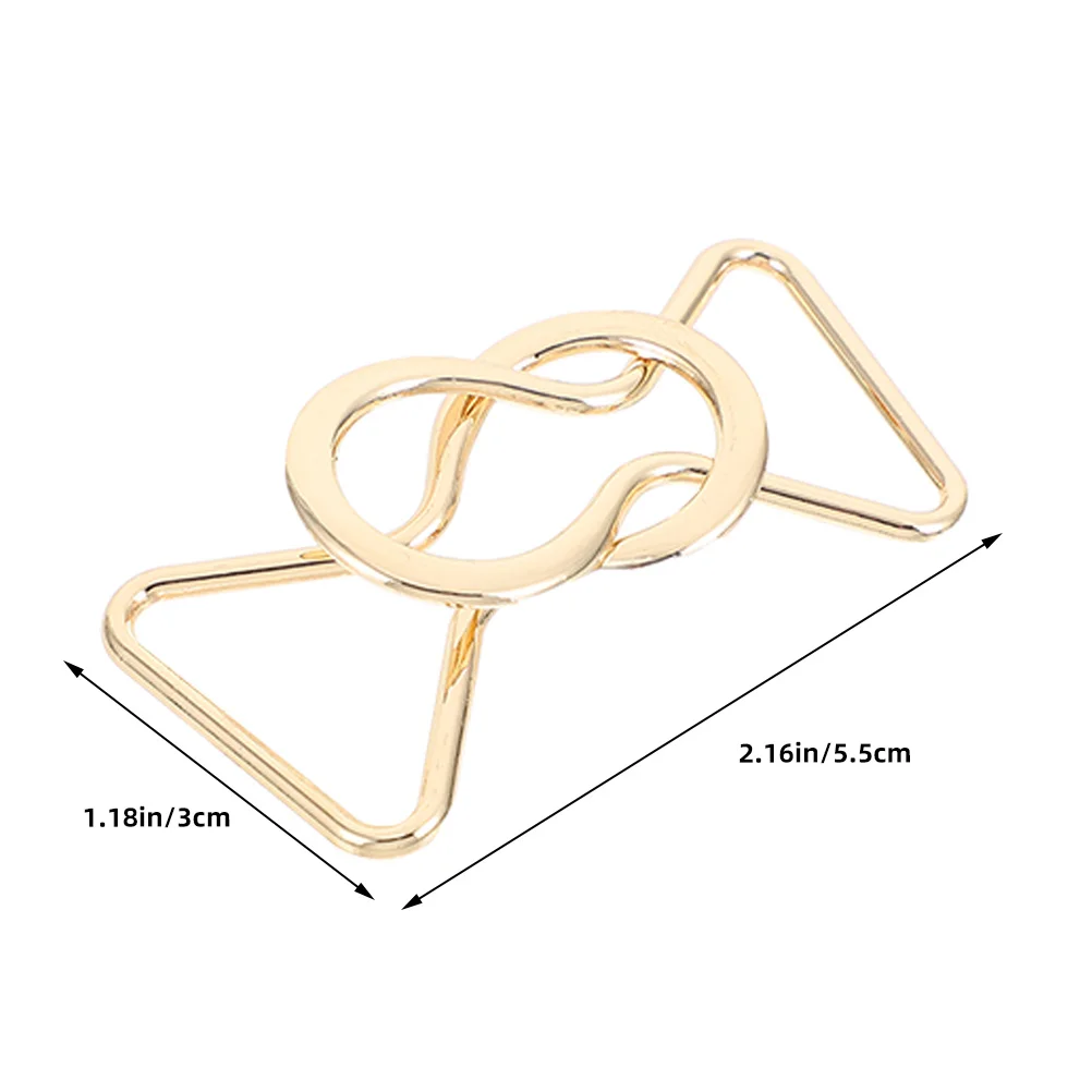 4 أزواج من أبازيم حزام الخصر المعدنية المزخرفة المصنوعة من خليط معدني DIY للبنطلون وإكسسوارات عصرية أنيقة