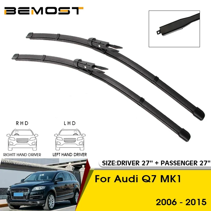 Car Wiper Blades For Audi Q7 MK1 2006-2015 Windshield Windscreen Front Window Blades 27\