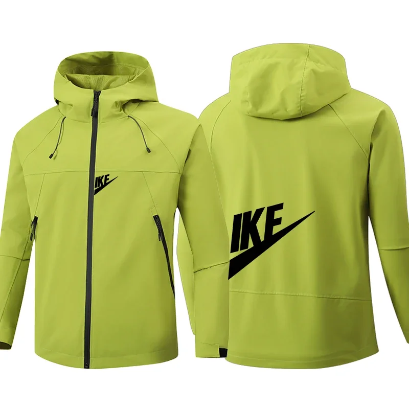 

Мужская куртка с капюшоном, ветровка большого размера XL, водонепроницаемая черная куртка-бомбер, свободная тонкая мягкая оболочка для кемпинга