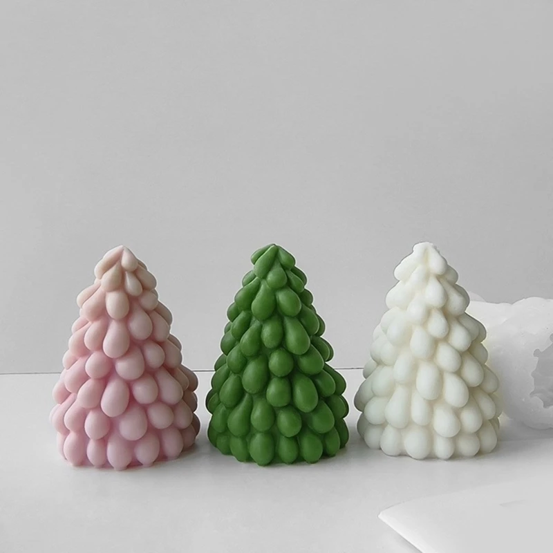 Silicone Ornament Molds Soap Making Moulds Christmas Tree Moulds Silicone Texture for Home Decorations