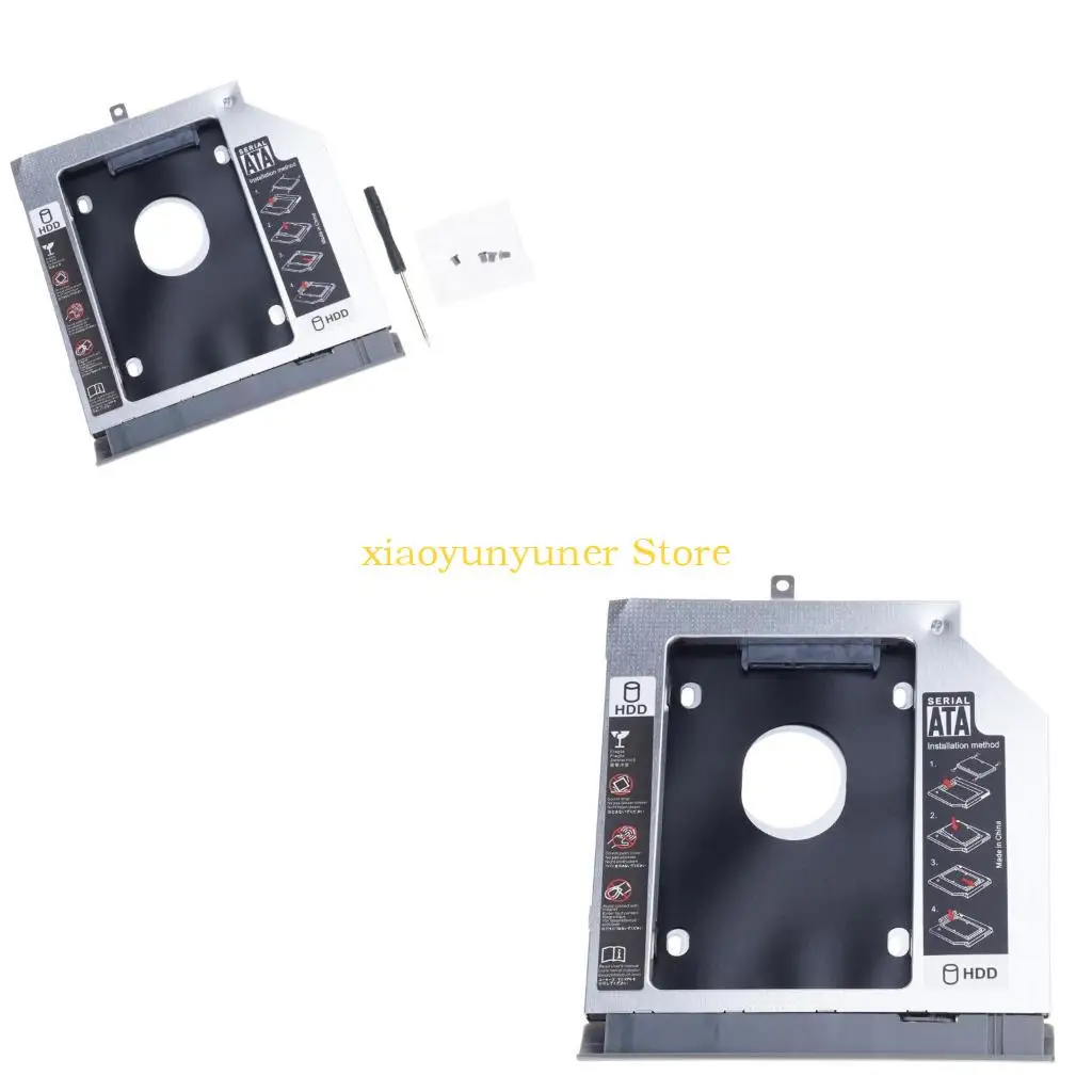 P9JB 2nd Hard Disk Drive HDD Base Tray Mounting Bracket Support for  Ideapad 320 320C 520 330 330-14/15/17 With Screws
