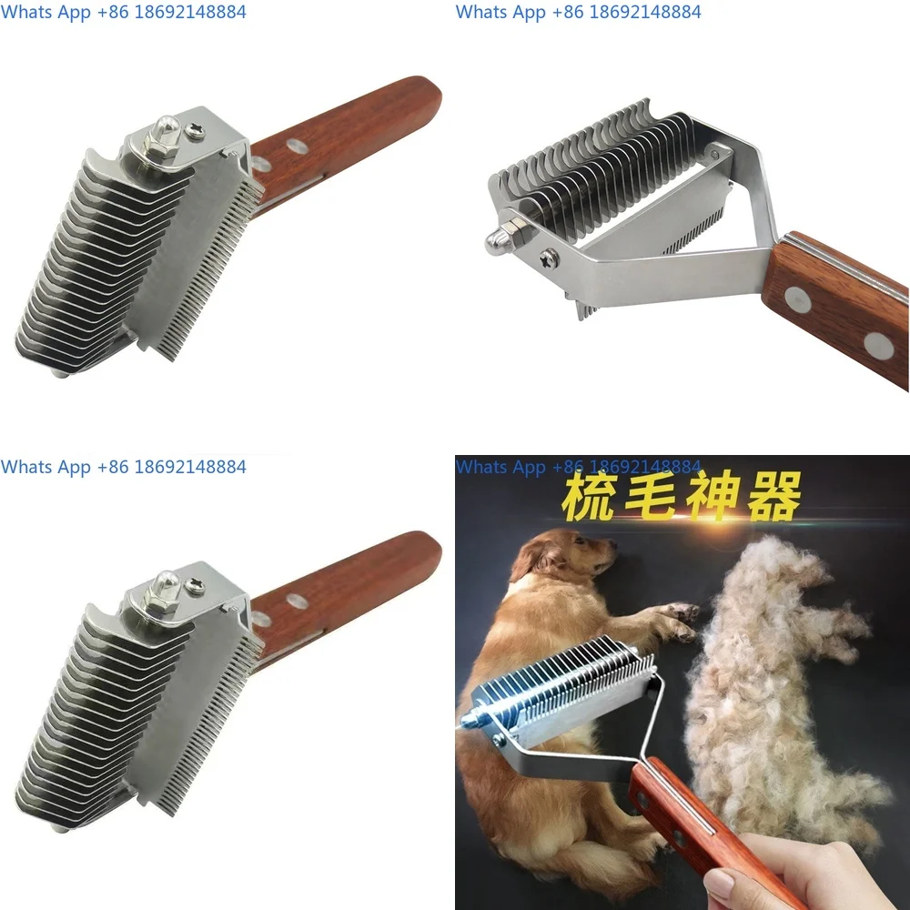 Pet Deshedding Brush for Dogs and Cats Removing Tangles and Undercoat Fur