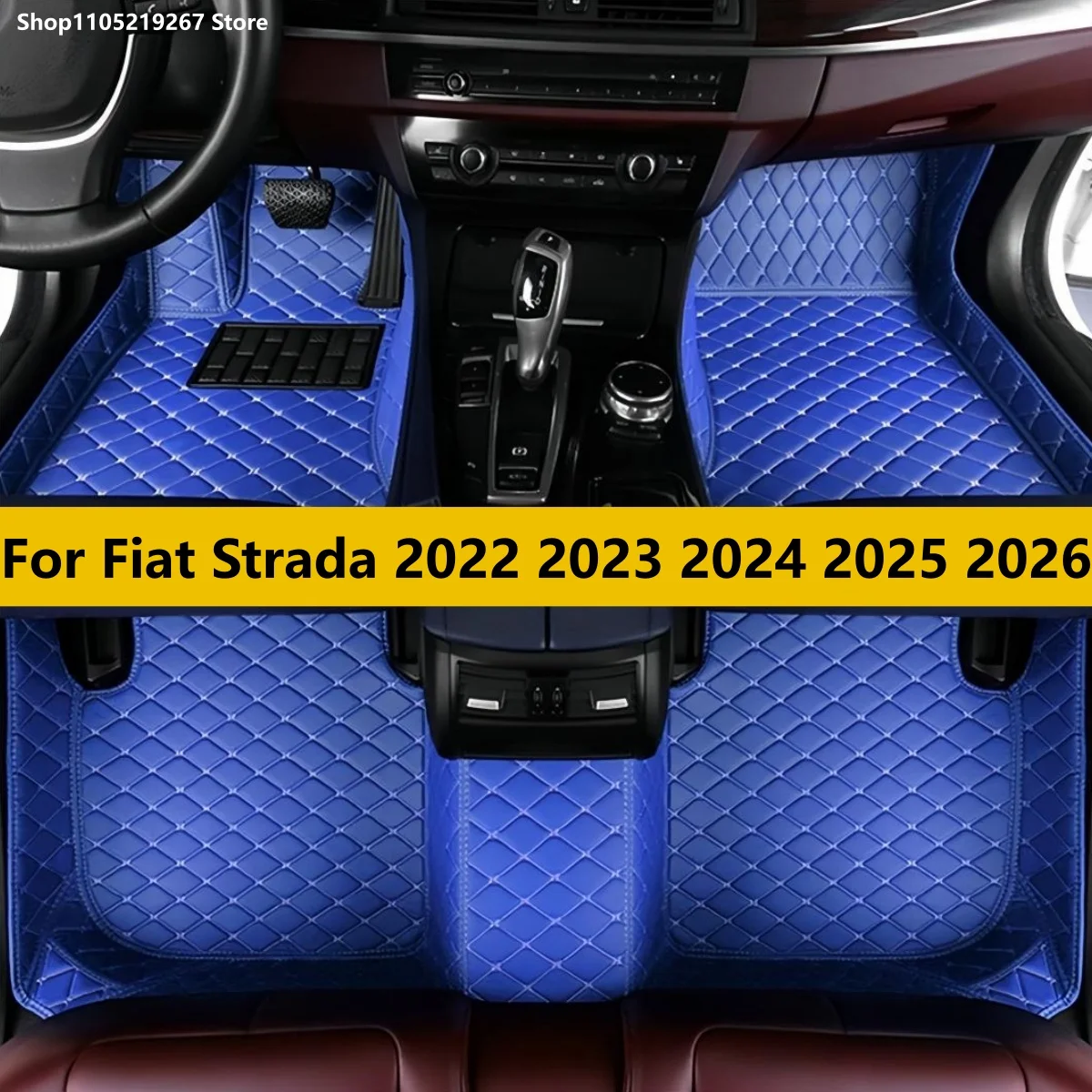 

SUV Car Floor Mats Fit For Fiat Strada 2022 2023 2024 2025 2026 Interior Details Accessories Artificial Leather