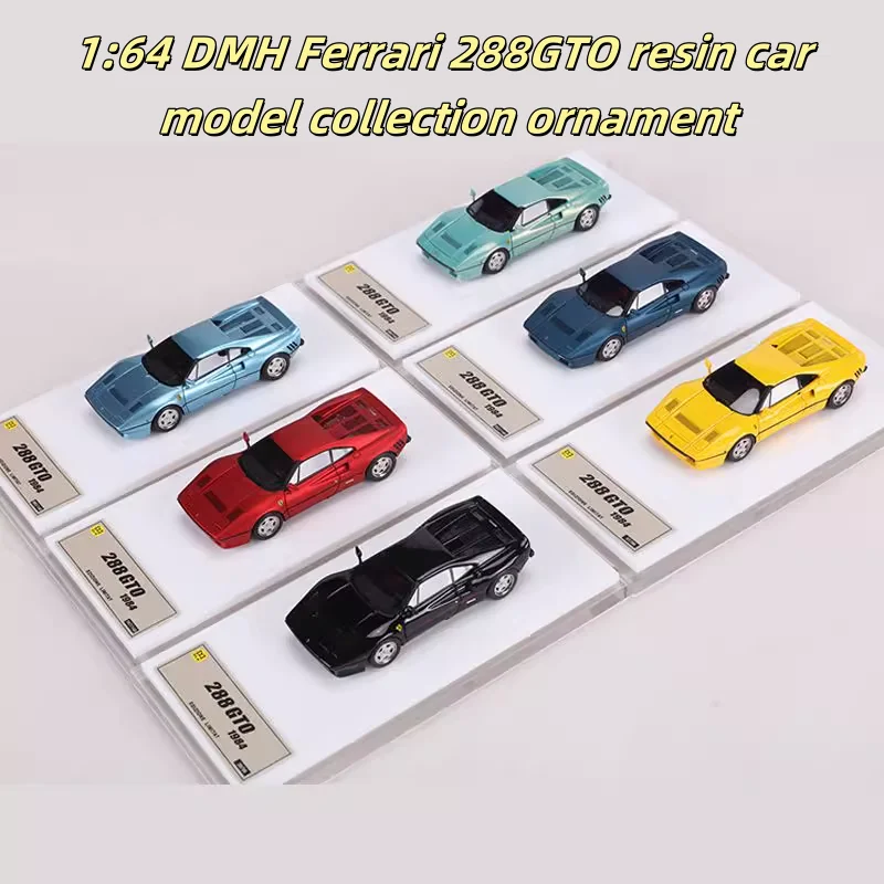 

1:64 supercar 288GTO, high-end resin car model, for teenagers to play with, adult decoration, collectible display item.