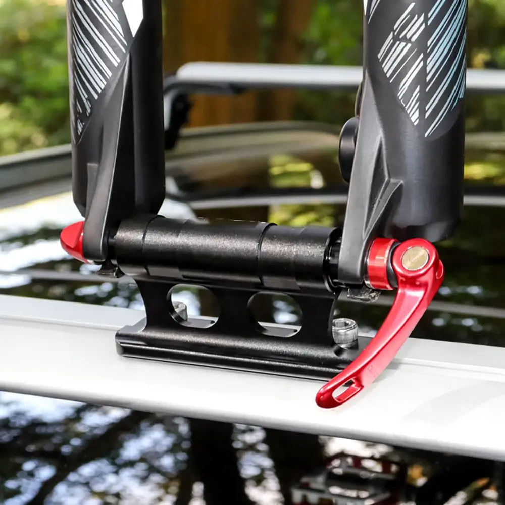 Bicycle Roof Rack Fork Mount Aluminum Alloy Quick Release Carrier For Truck Bed Durable Cycling Transport Support