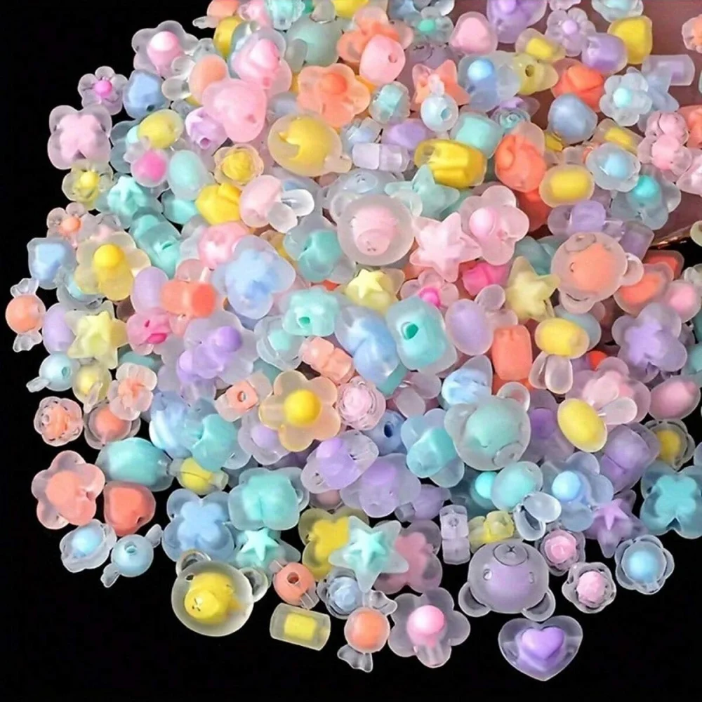 30g/bag 6-12mm Mixed Cute Styles Loose Beads ForJewelry Making Creative DlY Bracelet Necklace Decors Beaded Supplies