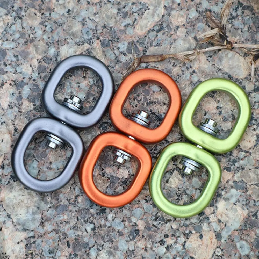 D-type High Tension Hammock Lock Buckle 3 Colors Aluminum Climbing Key Hooks High Quality Professional Carabiner C Rotating Ring