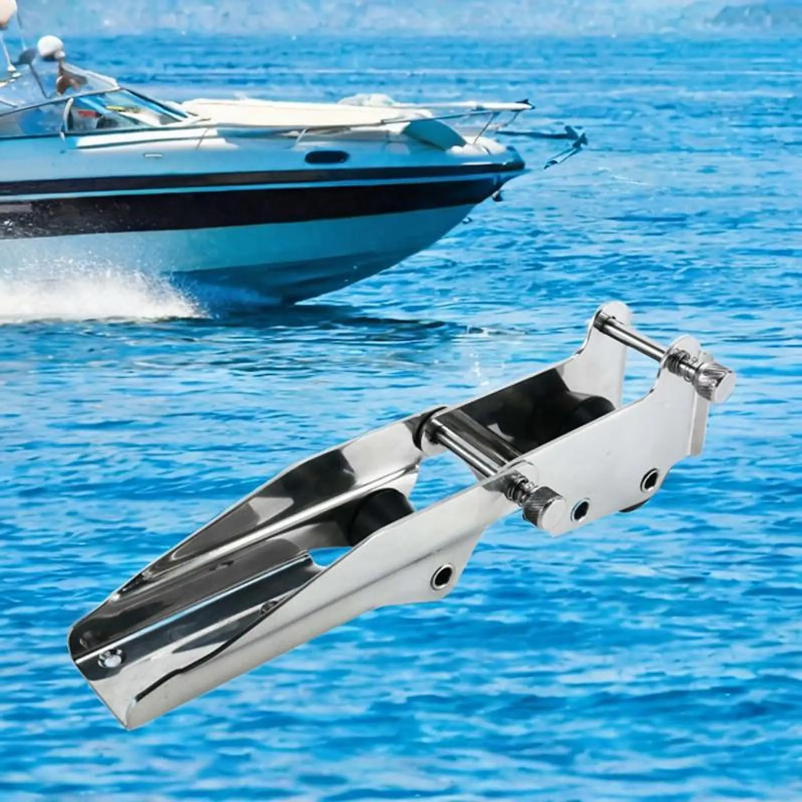 

Анкерный ролик для лодки, прочная морская фурнитура, быстроразъемный поворотный двойной носок