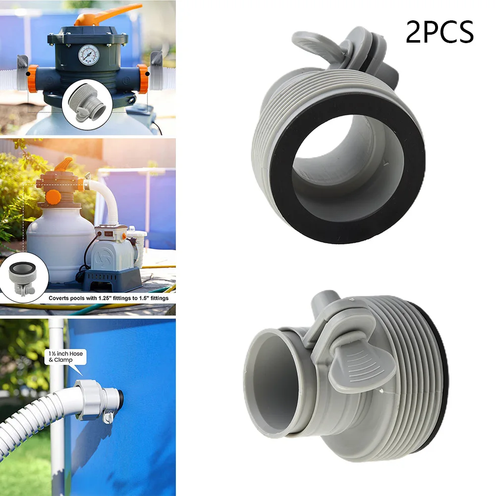 

2pcs For Intex Hose Adapter B Pool 1.25 To 1.5 Pump Parts Conversion Replacement Kit Swimming Pool Accessories