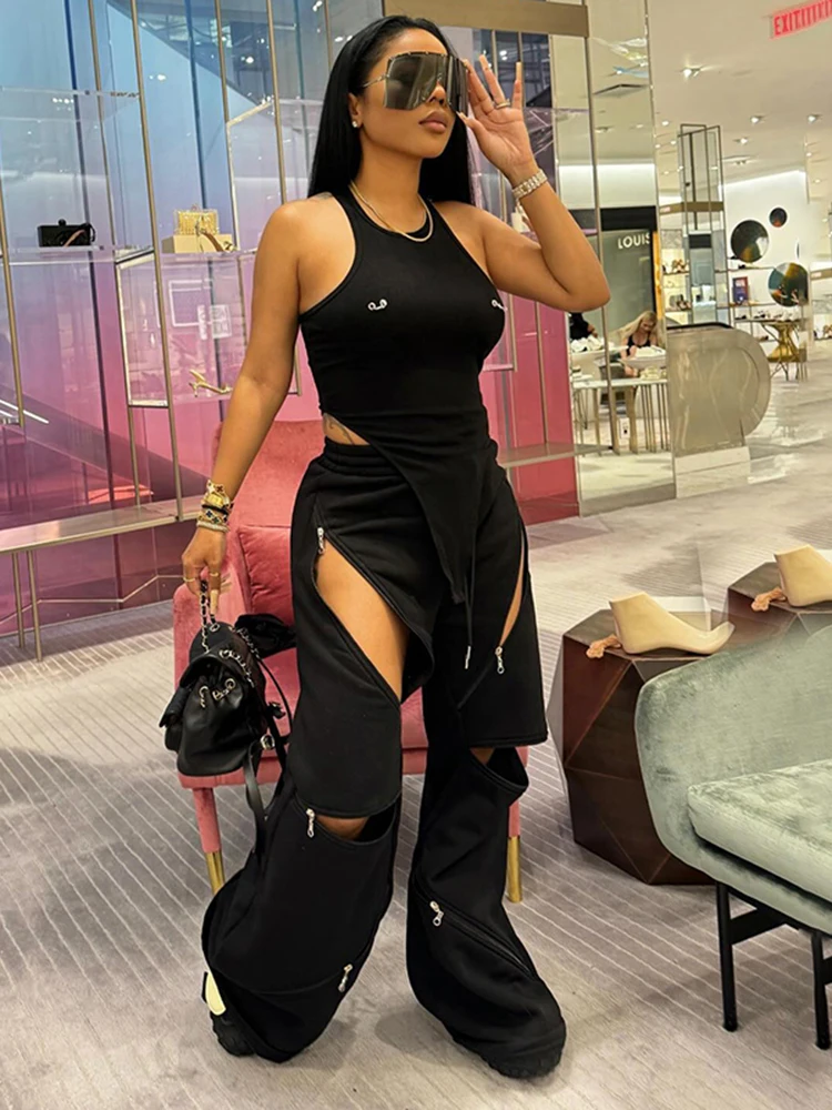 البريدي المرقعة السراويل النسائية عارضة رياضي الصلبة شيك تصميم غير النظامية الربيع أزياء الأساسية محب واسعة الساق السراويل