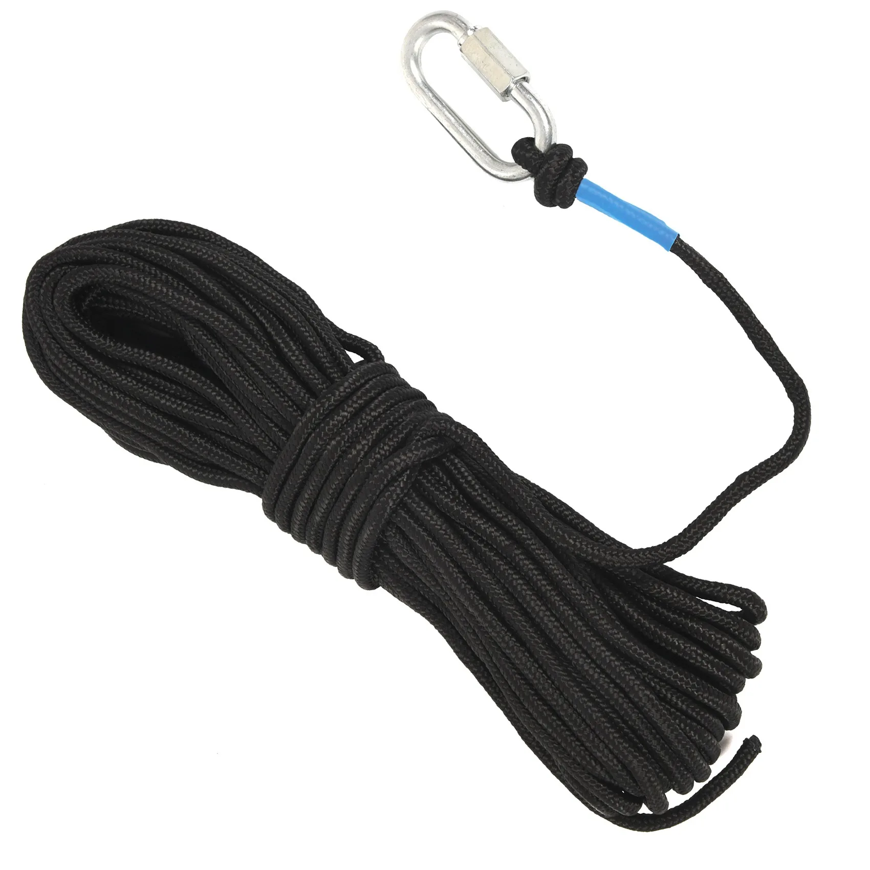 

Fishing Magnet Rope 20 Meters, Heavy Rope with Safe Lock,All Purpose Nylon High Strengte Cord Safe Rope - 65 Feet, Diameter 6Mm