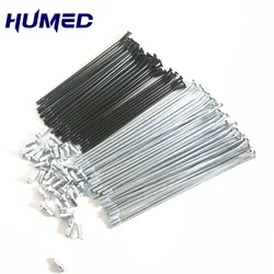 36pcs/lot 45# steel Off-road Motorcycle spokes  For 16/17/18/19/21 inch  Wheel Steel Spokes Nipples Pit Bike accessories