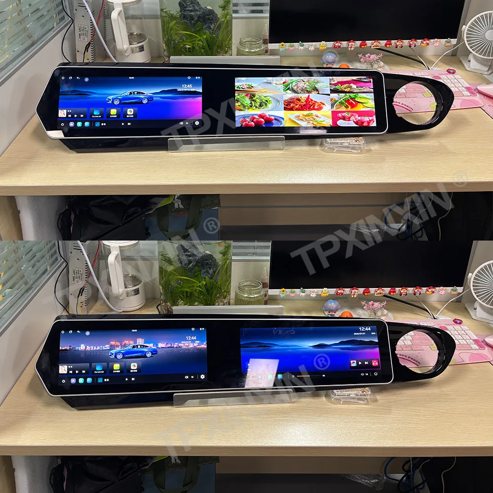 Dual 12.3 Inch HD Screen Android 15 For Chevrolet Camaro 2016-2018 CarPlay Car Radio GPS Navi Multimedia Player Stereo Head Unit