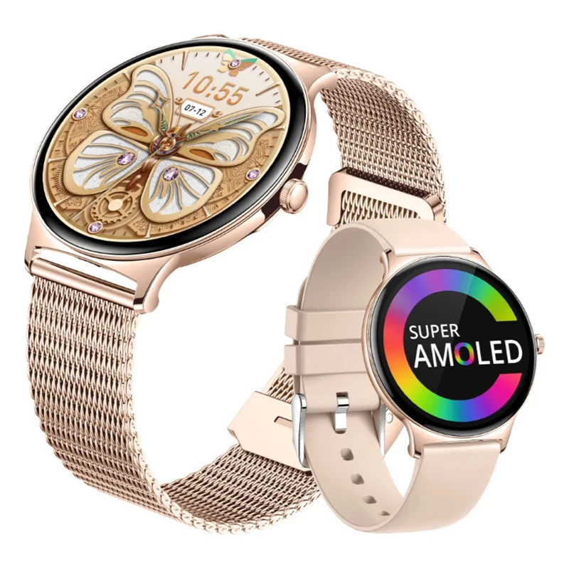

LIGE Ultra-thin Durable Women Smart Watch 1.43" Amoled Screen Wireless Call Sports Health Fitness Women Watches For Android IOS