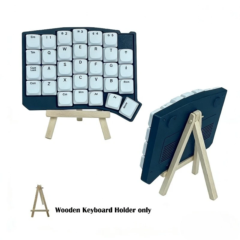Cornix Split Keyboard Special Bracket Custom Wooden Holder for Corne Sofle Lily58pro Split Keyboard Stand Solid Wood Accessories