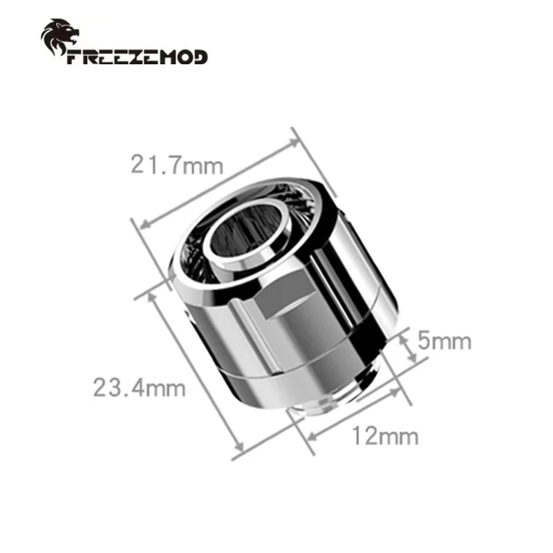 GRGKN-H3,Computer Water Cooling Hose Pipe Fitting For 10*16MM PE PVC Tubing,Smooth Surface 3/8'' Thick Hexagonal Wrench Fixing