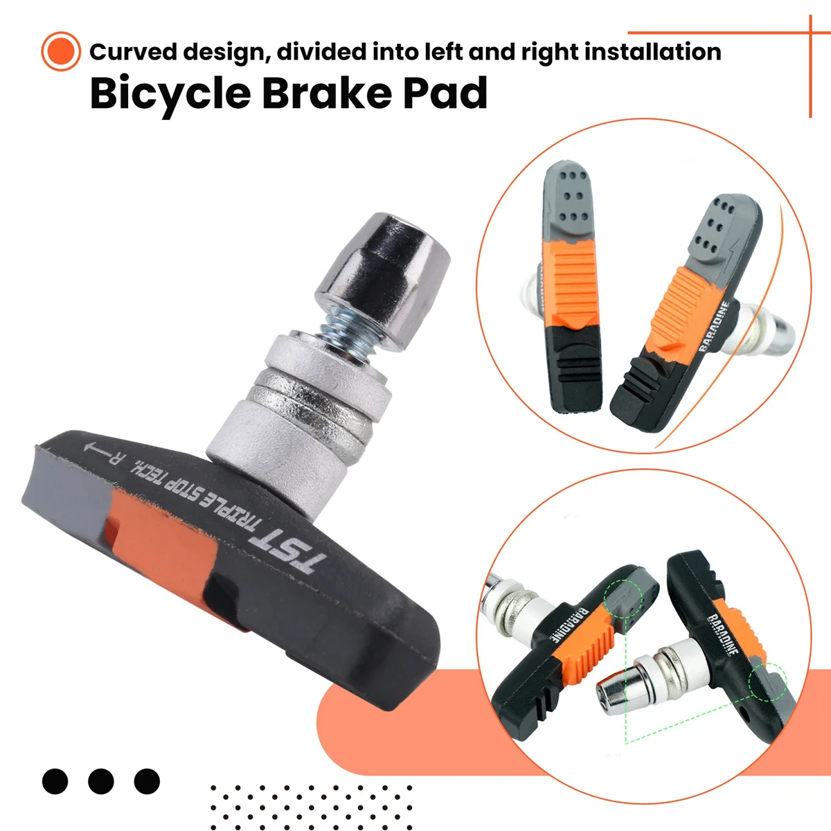 Lo-ok plaquettes de frein de vélo 55mm pour 14 pouces 16 pouces 18 pouces 20 pouces pliant Mini Velo vélo V frein pièces de vélo