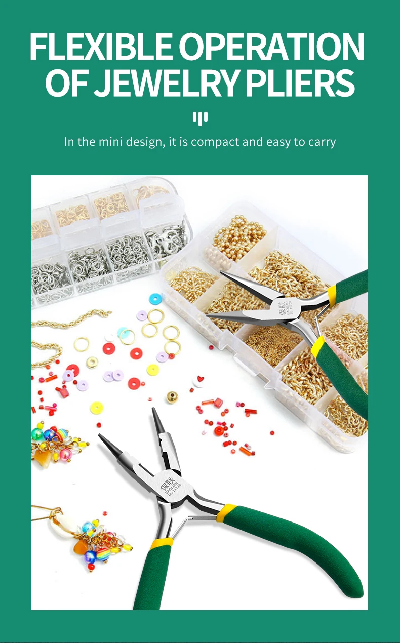5 Zoll Mini-Zange, Neues Multifunktionswerkzeug für Schmuckherstellung und Perlenarbeiten, Diagonale Stahlzange für DIY-Projekte – Detail 5