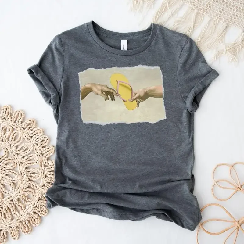 The Creation Of Flip Flop T Shirt