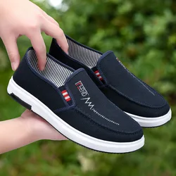 Canvas Shoes Autumn New Old Beijing Cloth Shoes Comfortable and Breathable, Versatile Soft Sole Men's Shoes