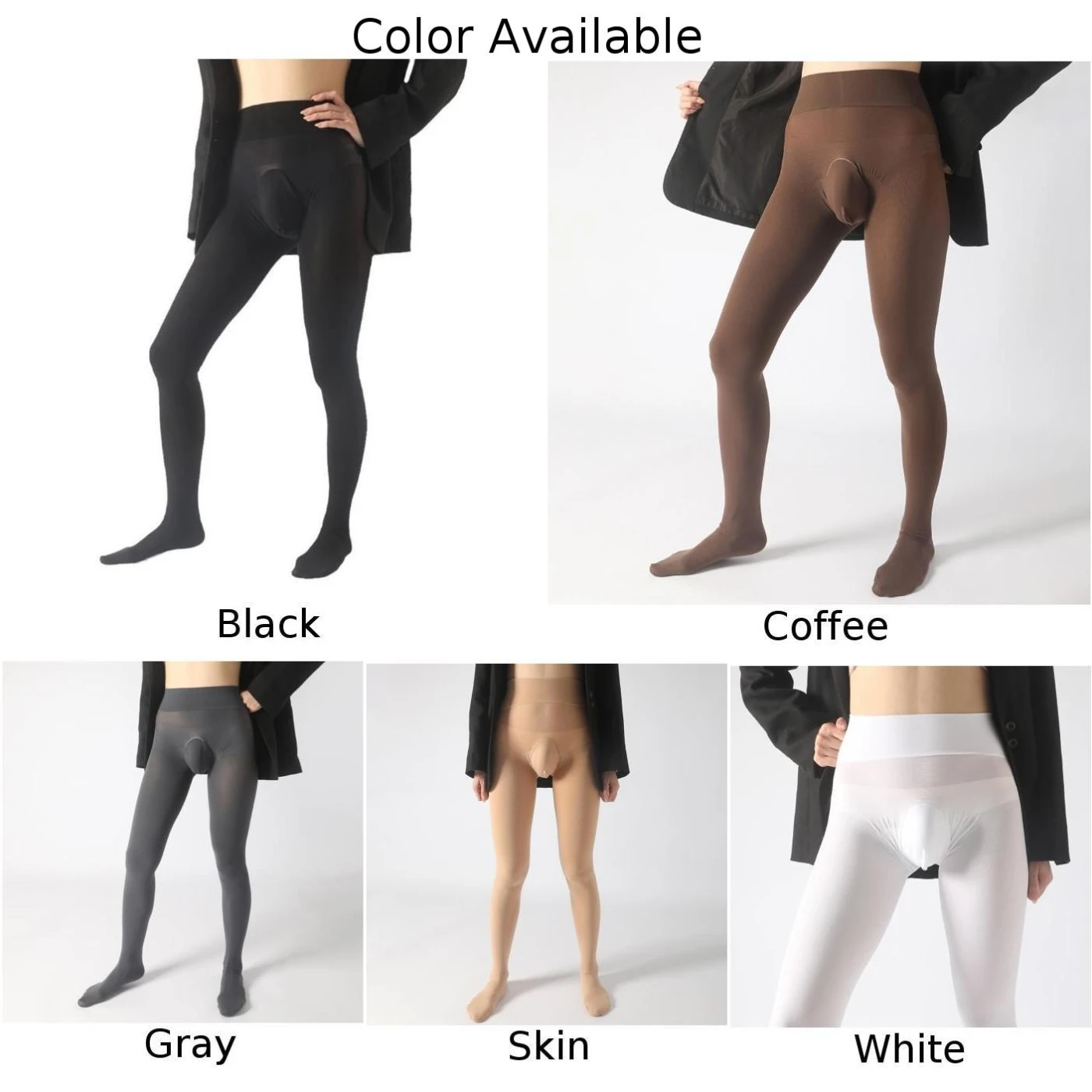 Men Casual  Thermal Underwear Bottom Elastic Long Johns Warm Baselayer Pantyhose Gay Temptatio JJ Sleeve Keep Warm Leggins