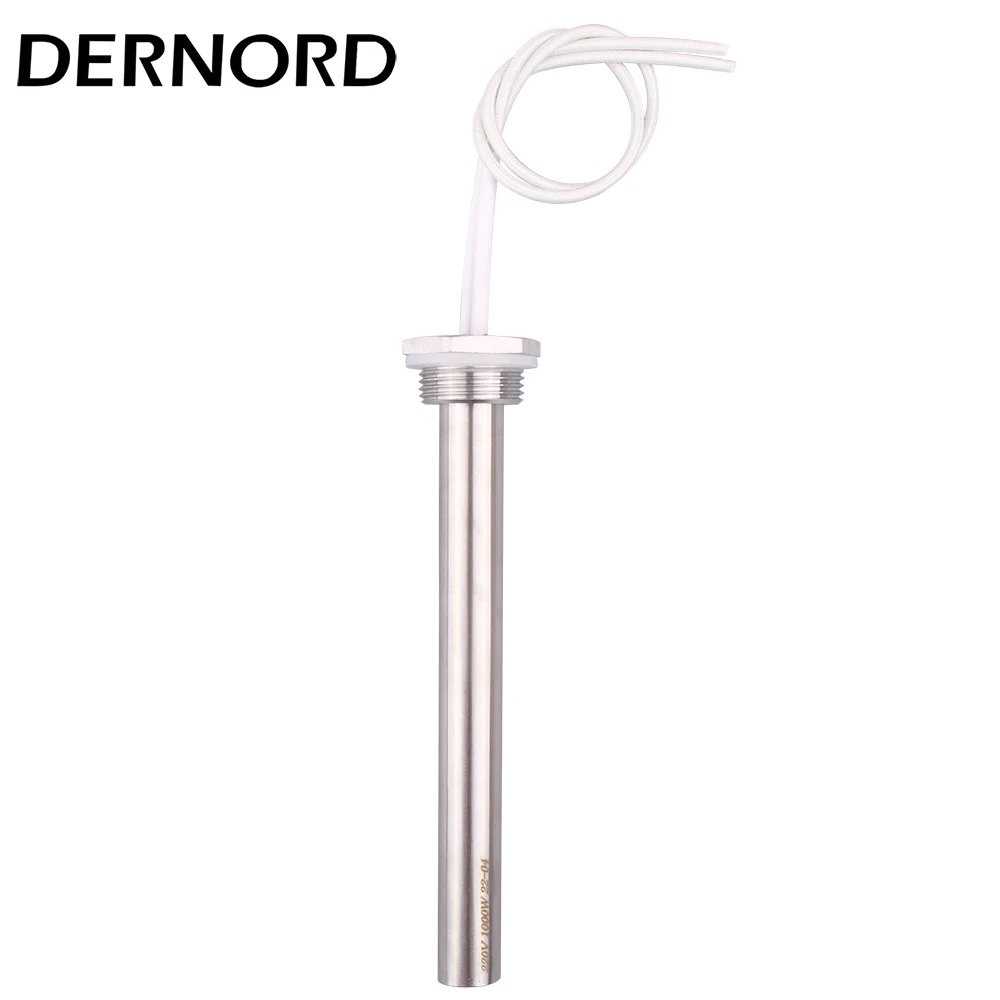 DN25 Cartridge Immersion Heater Stainless Steel 304 Hot Water Rod 1kw/2kw/3kw Tubular Heating Element 220V