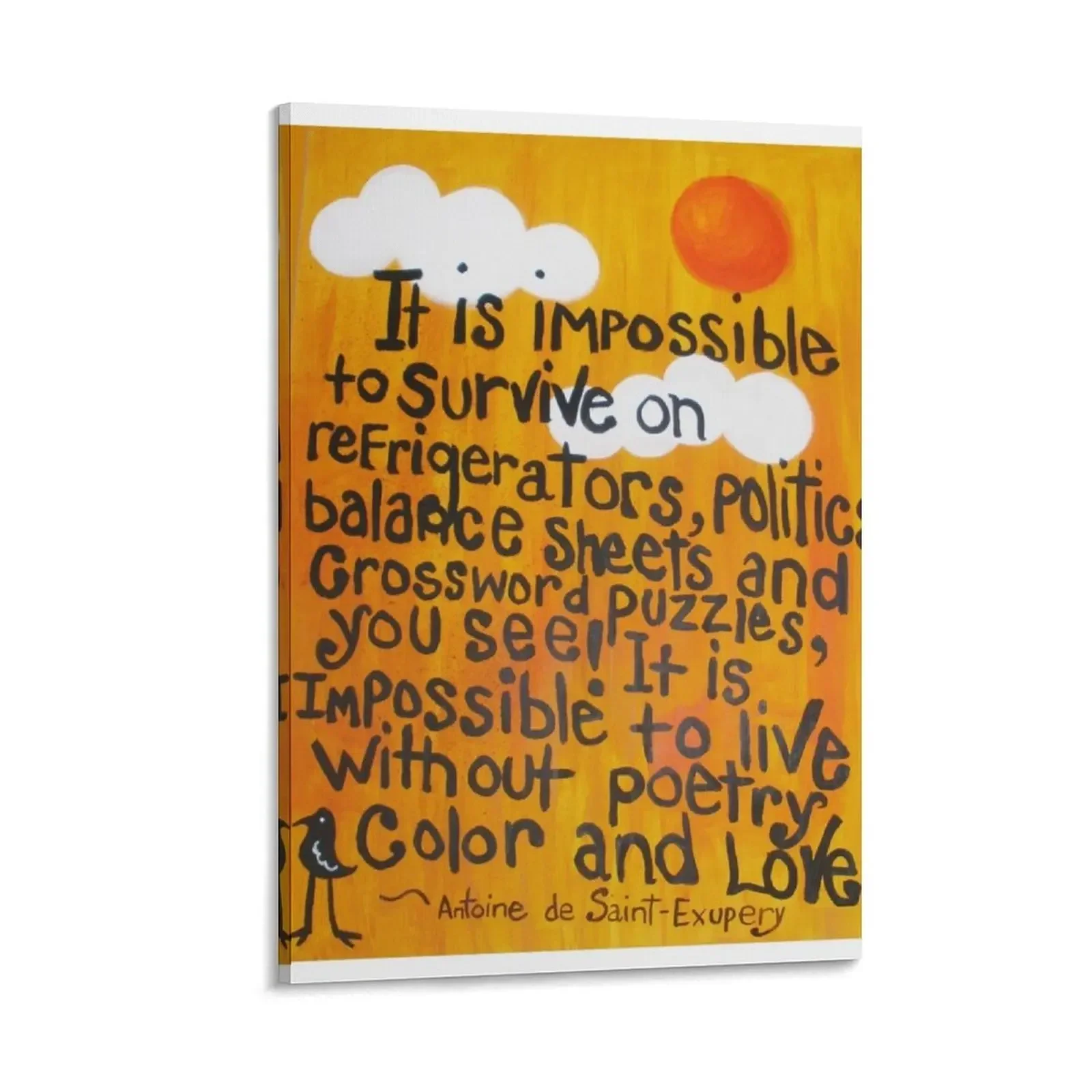 

Color and Love Canvas Painting decorative wall poster bedroom decor poster mural