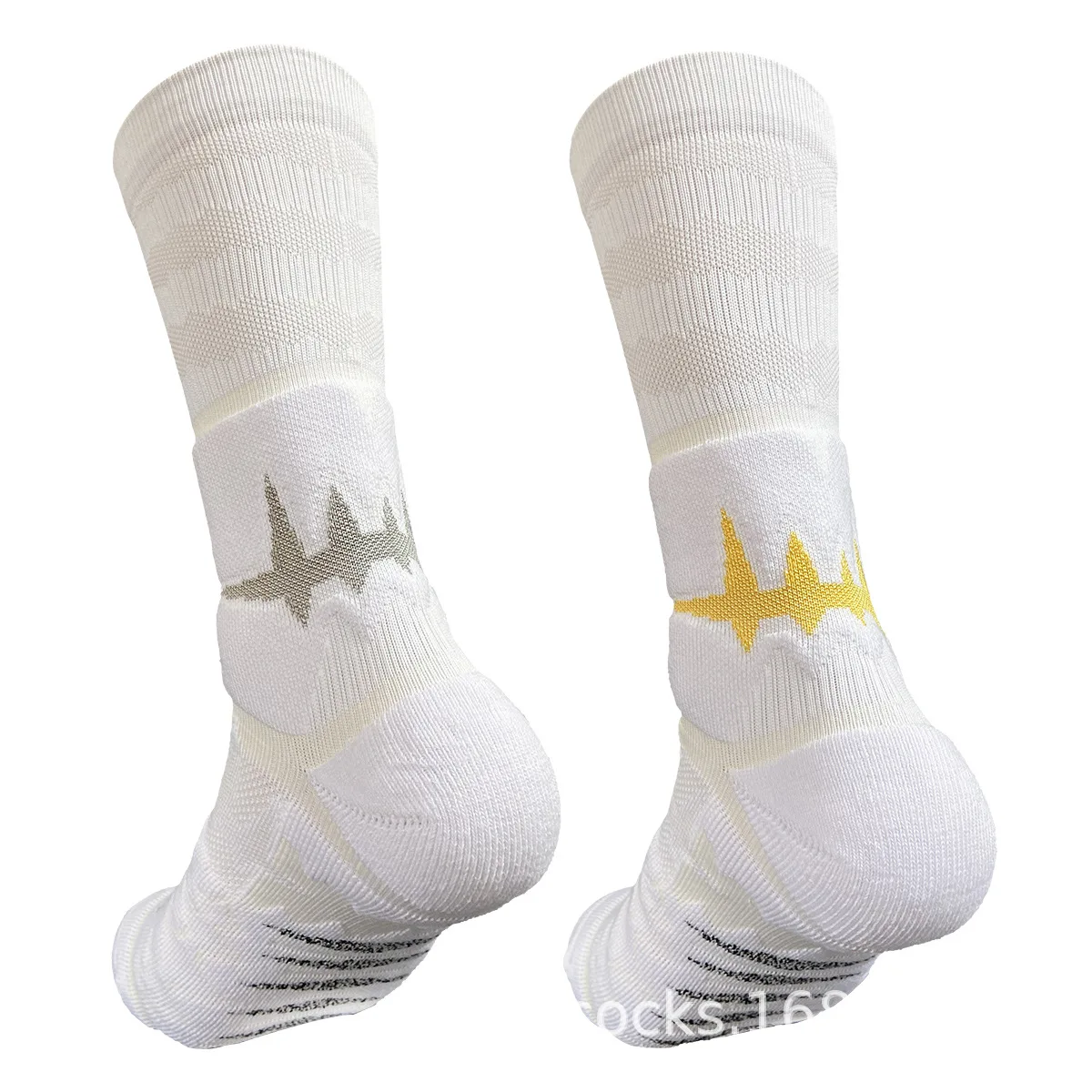 

New Athletic Dress Professional Sports Sock Run Basketball Thickened Ribbed High Top Football Elite Men mid-top Towel B8W206