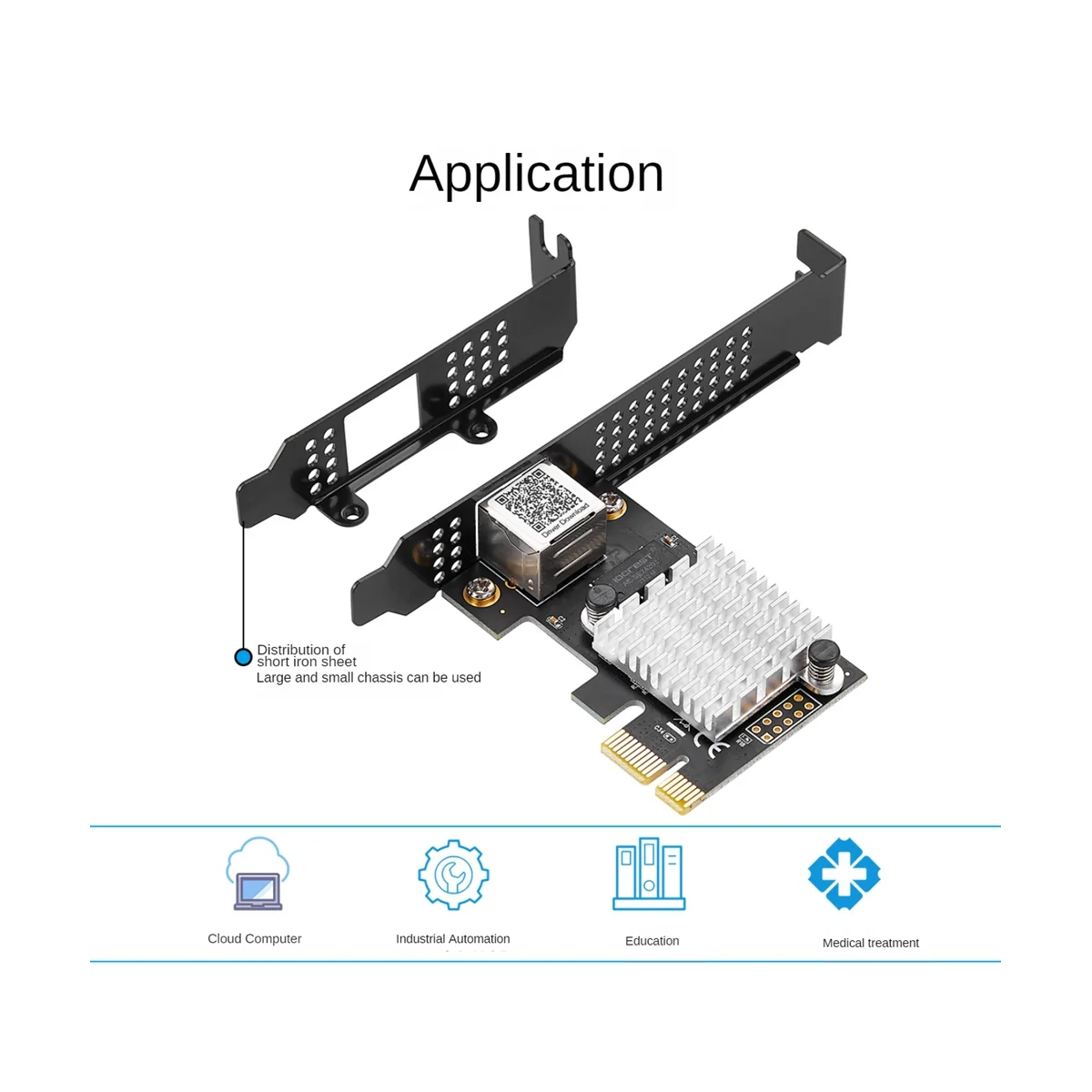 Carte de jeu de serveur de bureau du port 2.5 M d'alimentation de carte LAN de gigabit du port 2500G unique IO-PCE225-GLAN