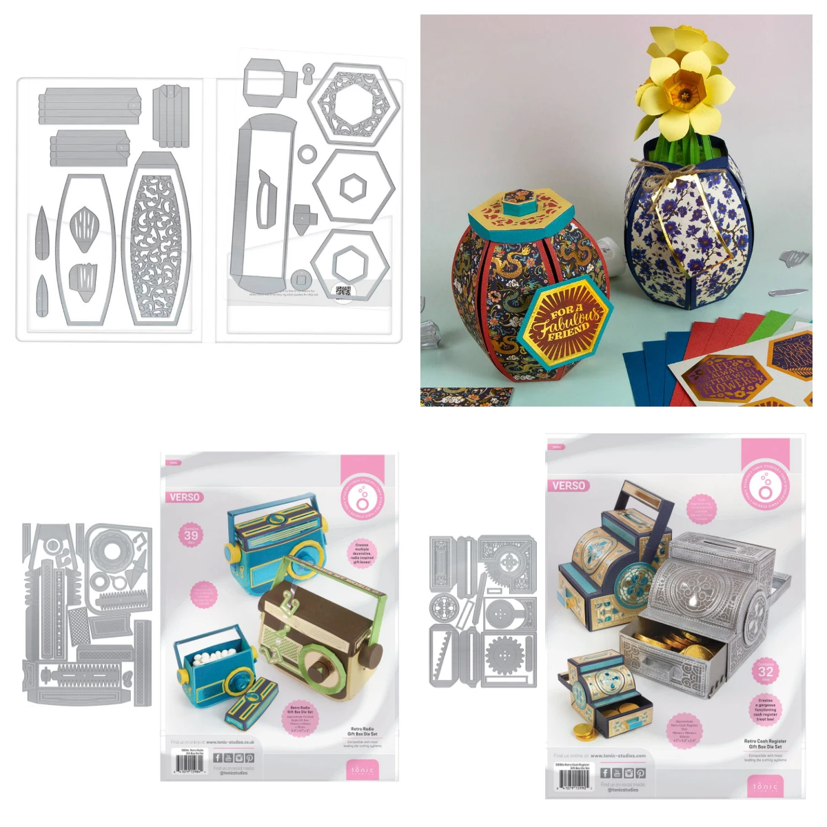 

Metal Cutting Dies for DIY Scrapbook Greeting Diary Handmade Template Various Vases Tonic Toy Box Bonanza - Create & Make 2026