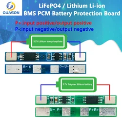 1/5/10PCS 1S 3.2V 3.7V 3A LiFePO4 / Lithium Li-ion BMS PCM Battery Protection Board Pcm For 18650 32650 Battery Packs