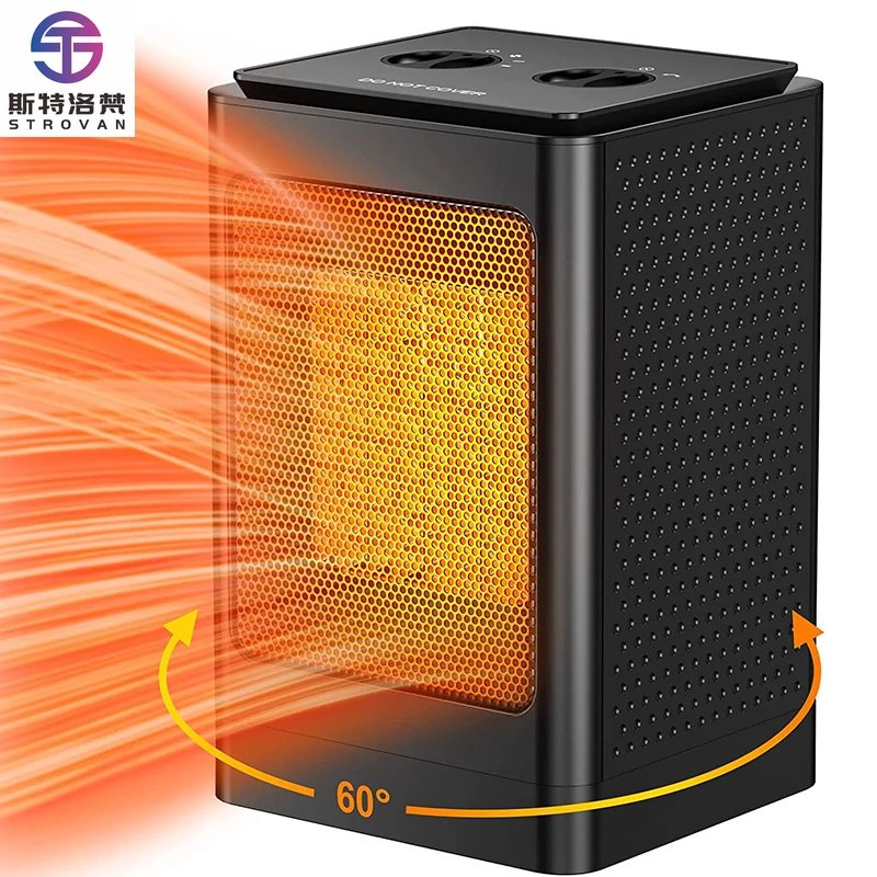 STLF Custom Design Air Warmer Home Standing Mechanical Button Shakeable Electric Fan Heater