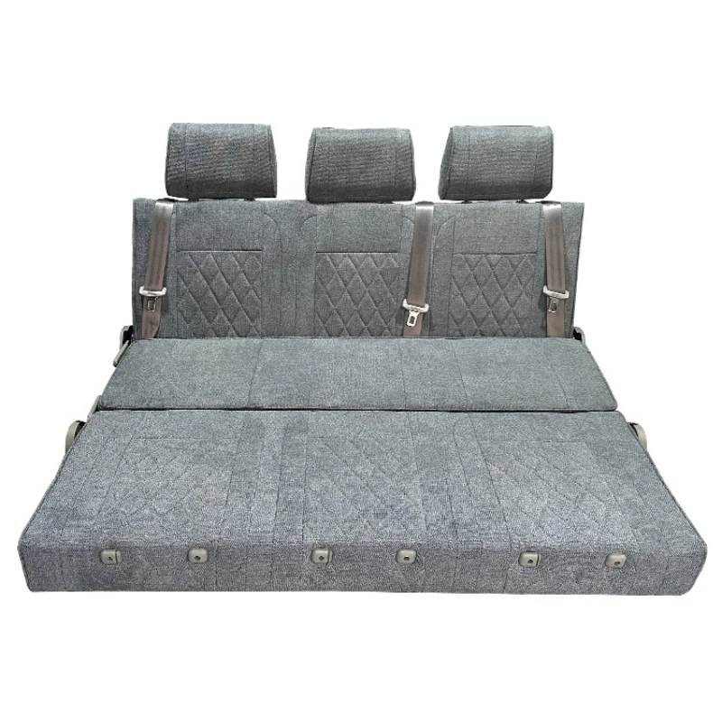 

The rear seat of the van is modified to lay flat and comfortable, card seat can be extended to change bed.