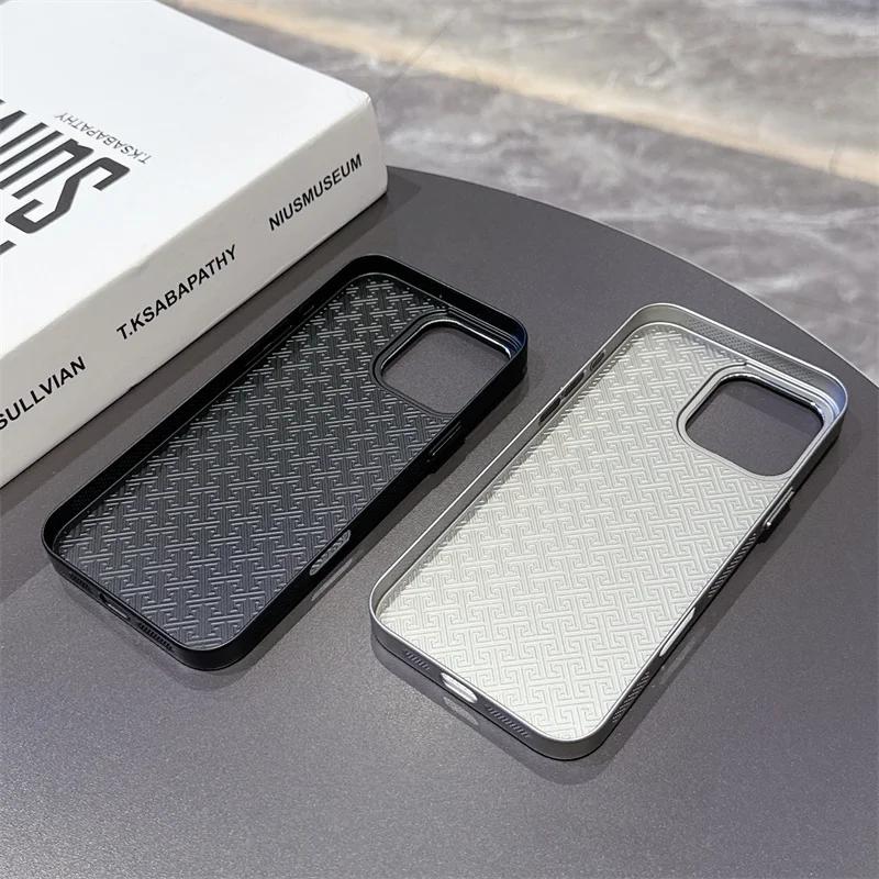 Fashion Fiber Texture PU Leather Magsafe Phone Case For iPhone 17 Pro Max 13 14 15 16 Pro Max Wireless Charging Shockproof Cover