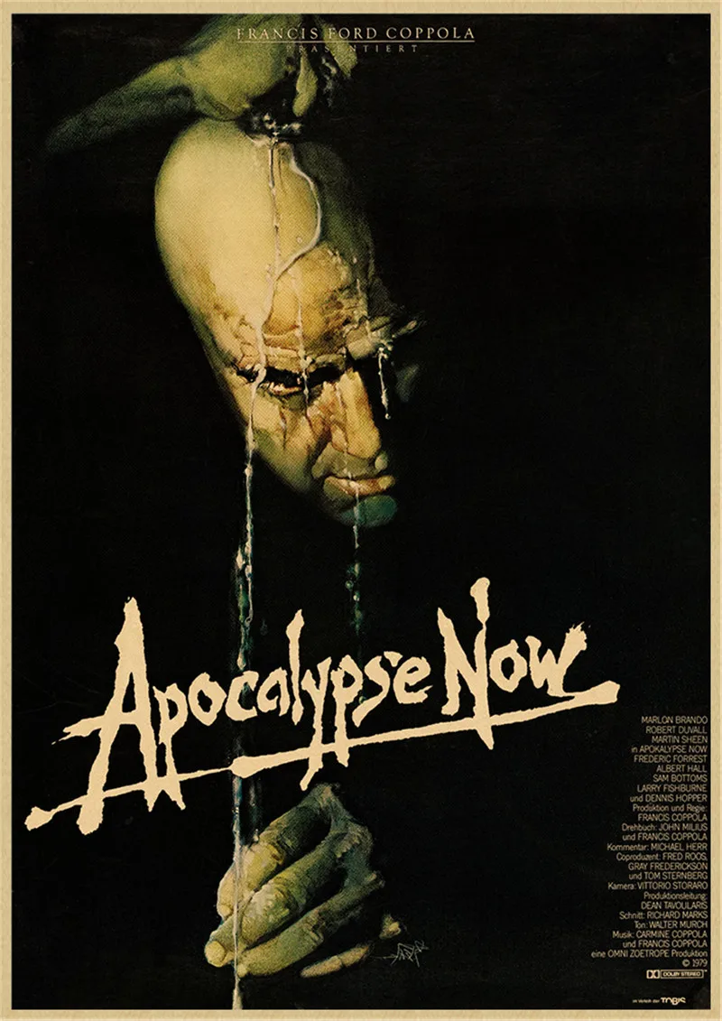 ملصق ورق كرافت كلاسيكي ، فيلم نهاية العالم الآن ، ديكور حائط منزلي ، فن ، ملصقات ومطبوعات عتيقة #4