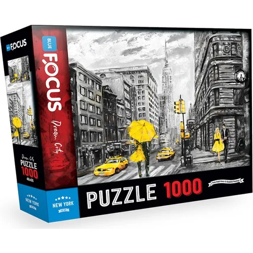 Blue Focus 1000 Piece Jigsaw Puzzle - New York