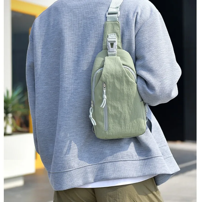 Sling Bag Fashionable Men'S Chest Bag Shoulder Bag Waterproof For Travel Outdoor Sports Shopping