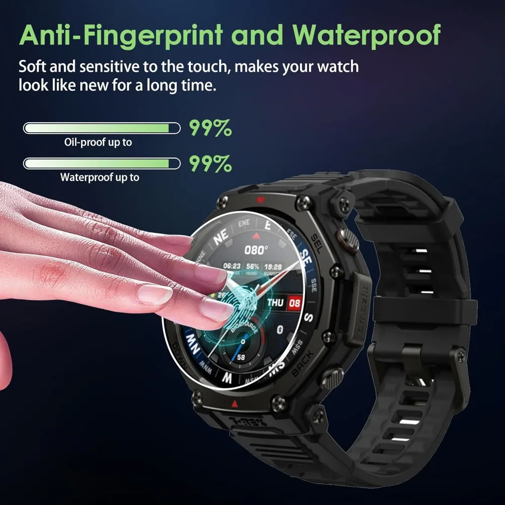 3-15pcs Hydrogel Film for Amazfit T-Rex 3 Pro Screen Protector Anti-Scratch Protective Film HD Clear Soft Full Cover Watch Films view 2