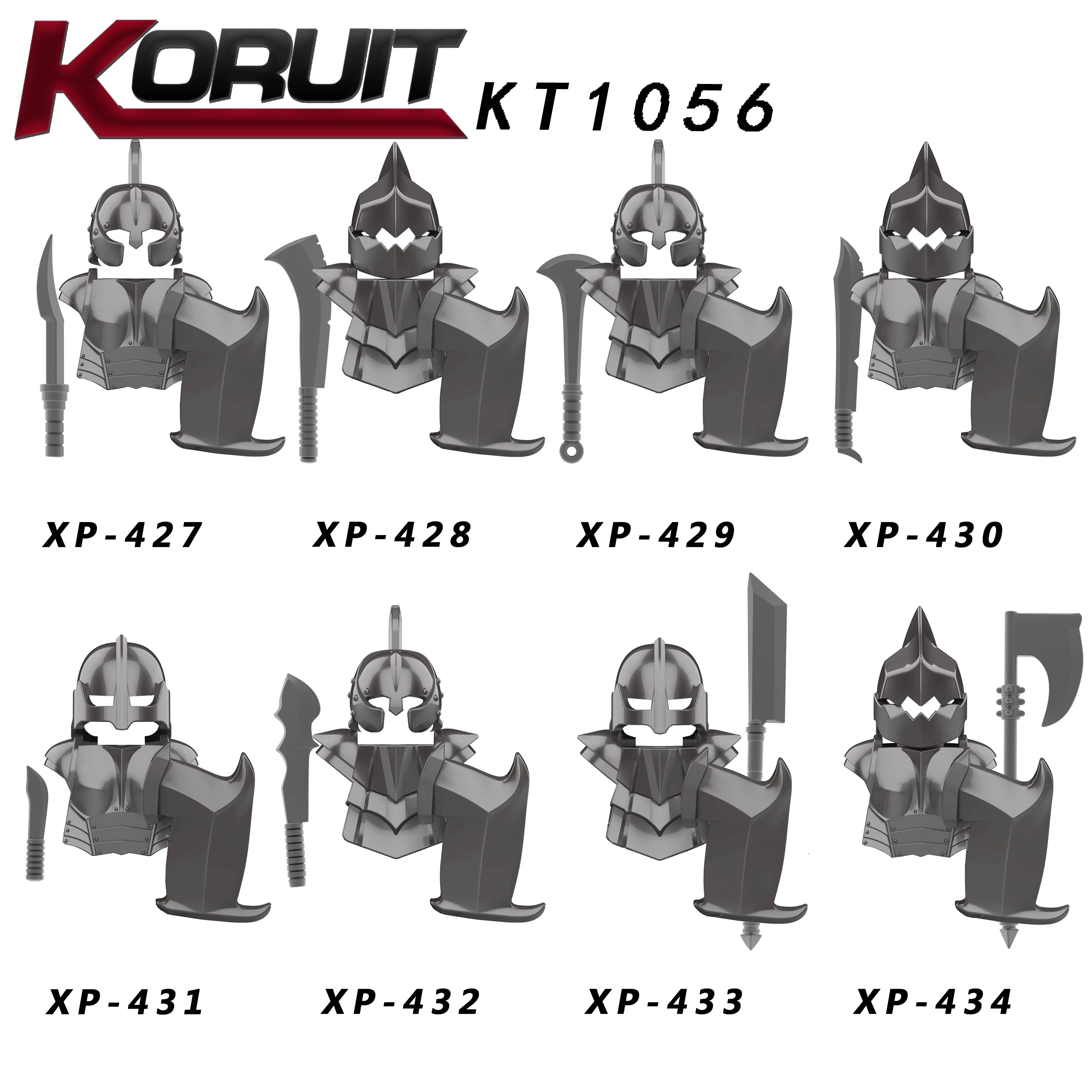 80pcs KT1056 Koruit Orc soldier Heavy Infantry Crossbow action Figure accessories Building blocks children's toy gift