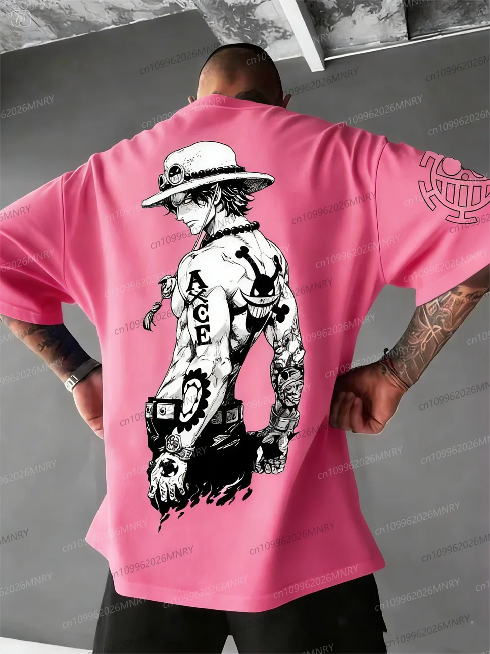 

One Piece Anime Tshirt Print Men's clothing Wear Streetwear Top women Summer Men Short-sleeved Girl clothes Sailor Collar Casual