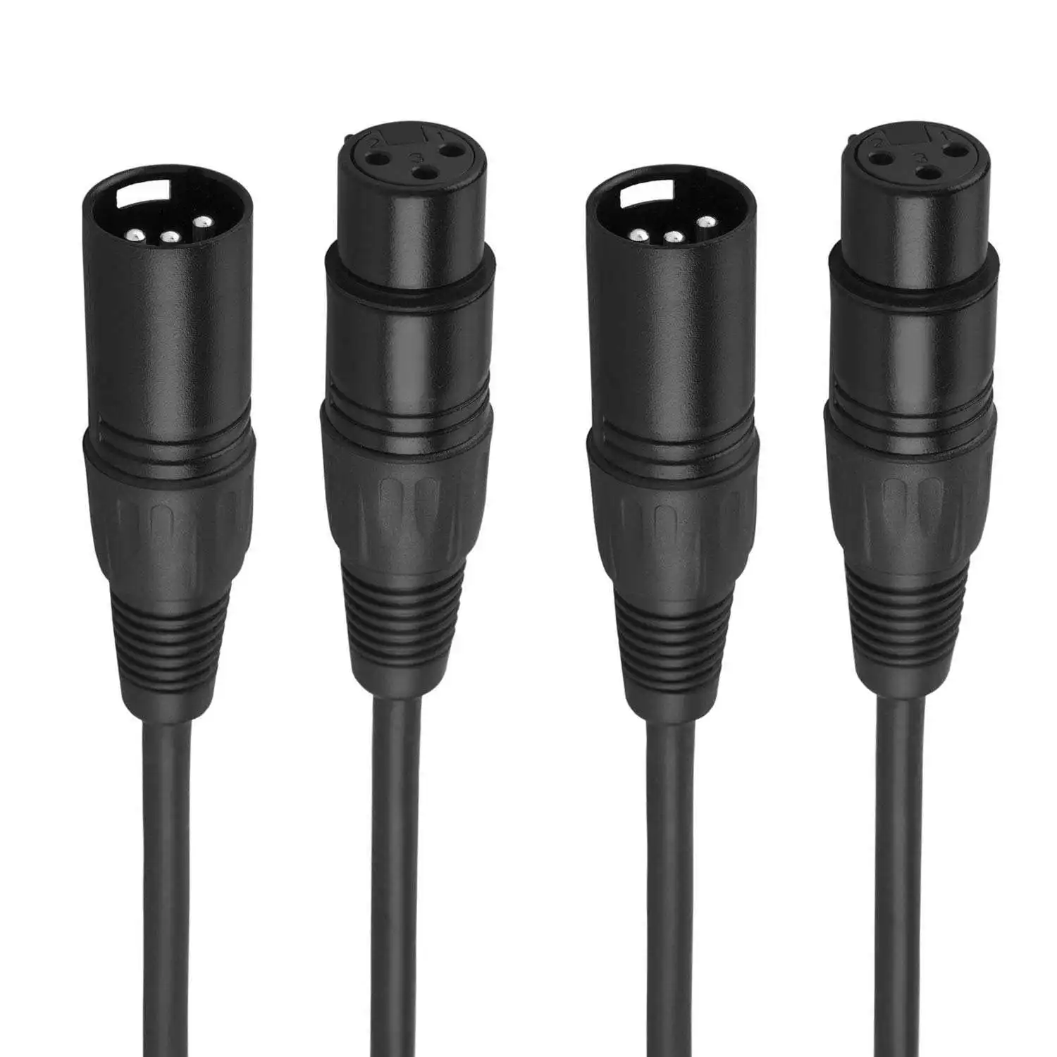 10pcs/lot 1.0 Meter 3-pin DMX Signal Cable with Connector for Stage Light Par Can Console Signal Connection Accessories