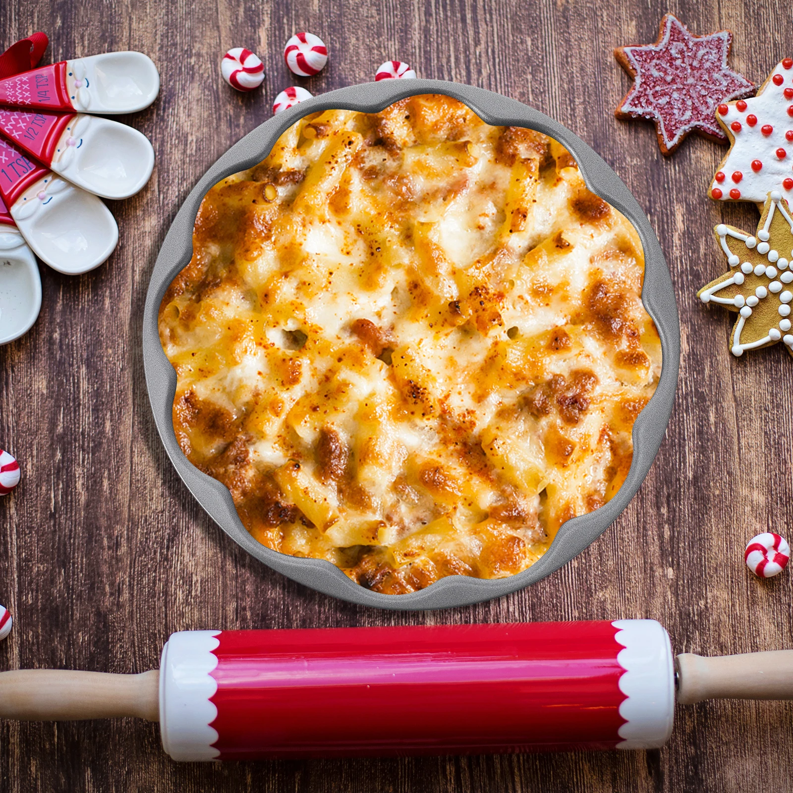 

Christmas Santa Cake Mold Non stick Baking Mould Metal Kitchen Supply Grey Chocolate Tool Corrosion resistant Sturdy Easy Clean