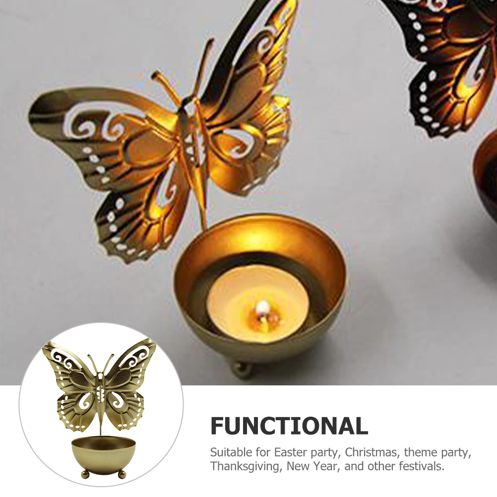 

Creative Metal Tealight Iron Desktop Ornament Decorative Stand For Home Wedding Party Tea Light Holder Modern Iron