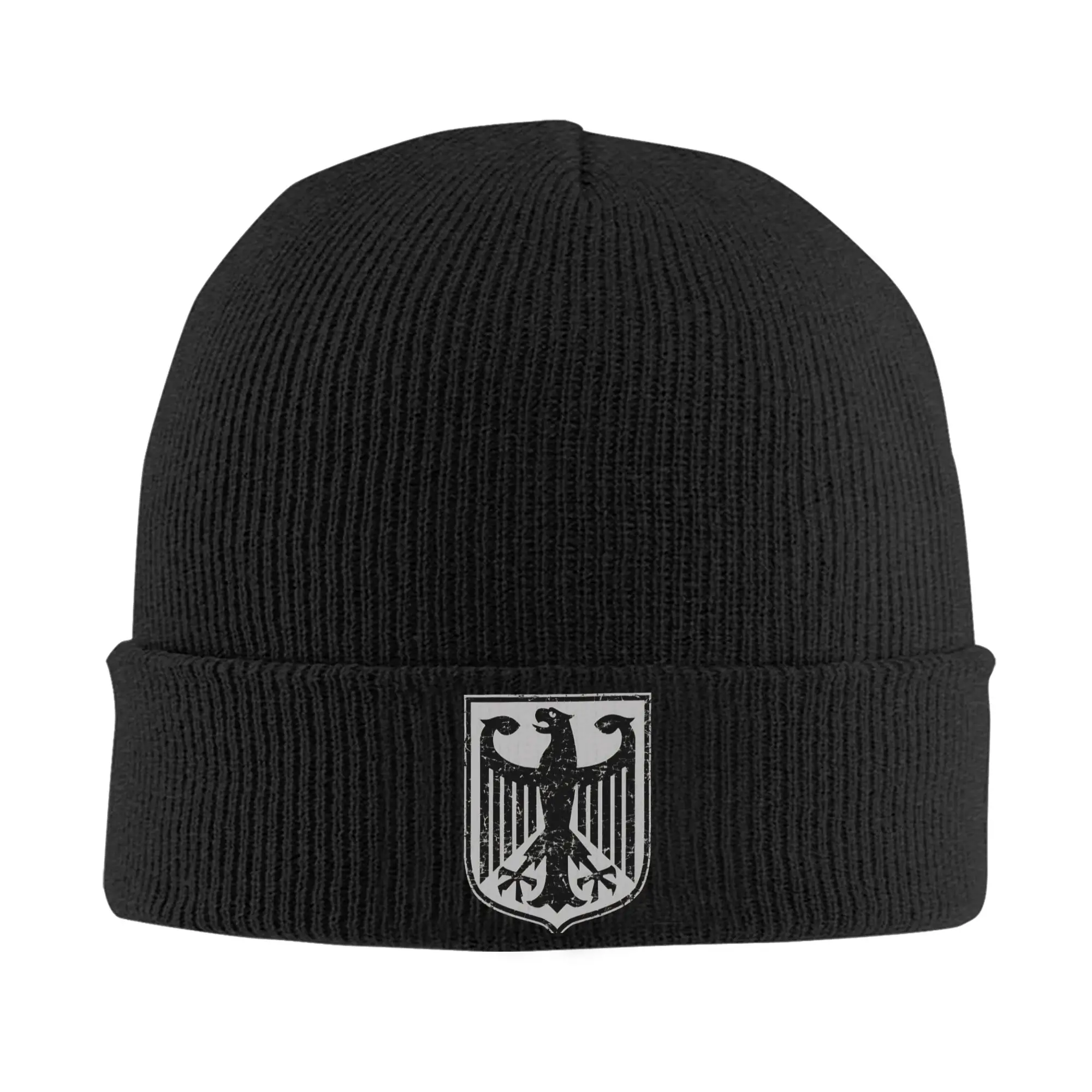 German Eagle  Knitted Caps for Women Men Beanie Winter Hats Acrylic  Warm Melon Cap ,