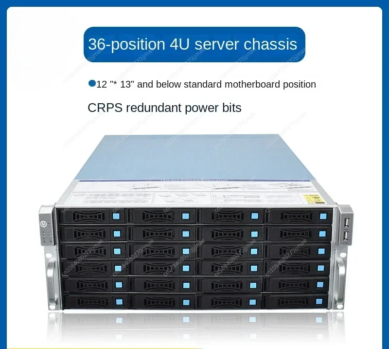 4U rack-mounted 36-bit hot-swappable multi-hard disk storage cloud computing IPFS big data server NAS chassis