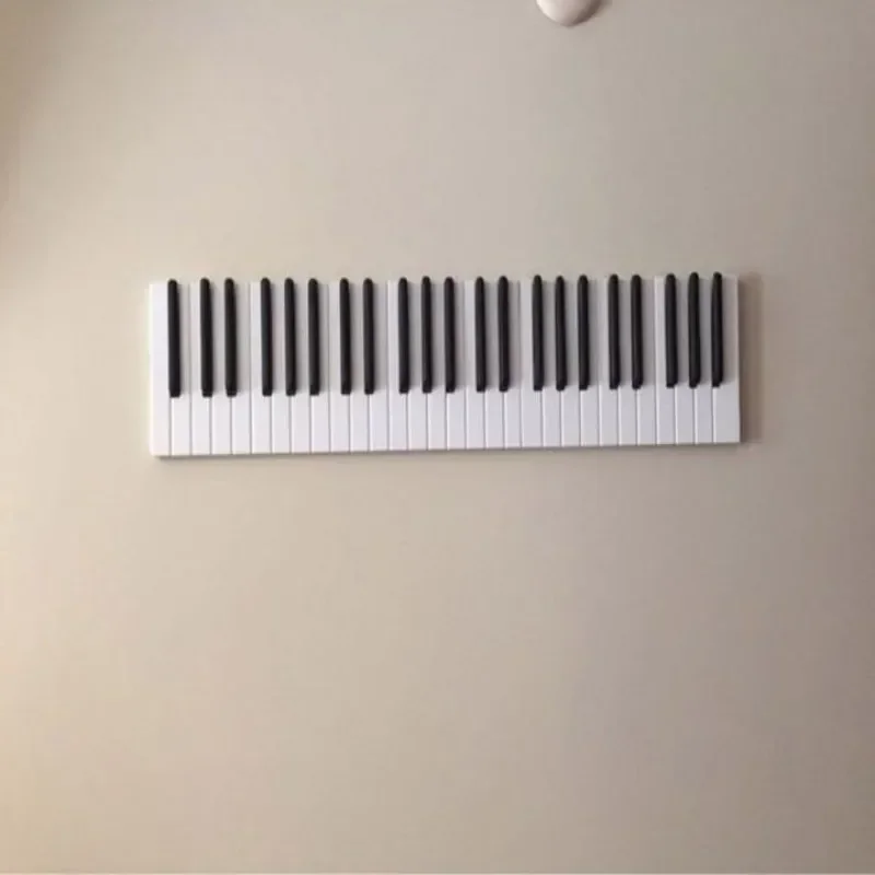 Piano Wooden Coat Racks Portable Creative Piano Button Home Clothes Hanging Wall-mounted Small Wooden Piano-shaped hanger