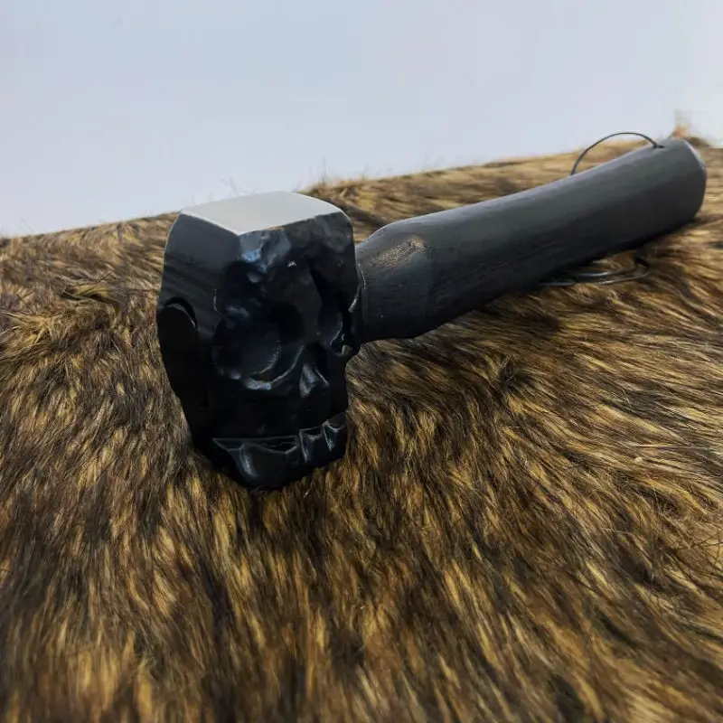 手鍛造屋外ハンマー大工キャンプ建設ハンマー頑丈で安定した自己防衛ハンマー木工ハンドツール