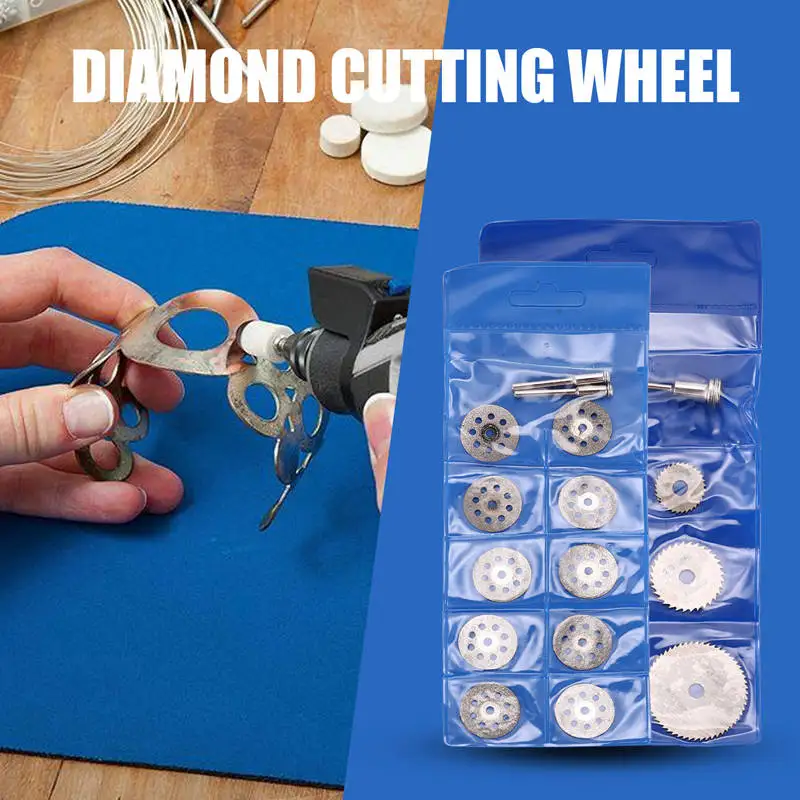 Juego de ruedas de corte de ABGG-41Pcs, Kit de herramientas de ruedas de corte rotativas para herramientas rotativas Dremel, accesorios para resina, Metal, madera y piedra