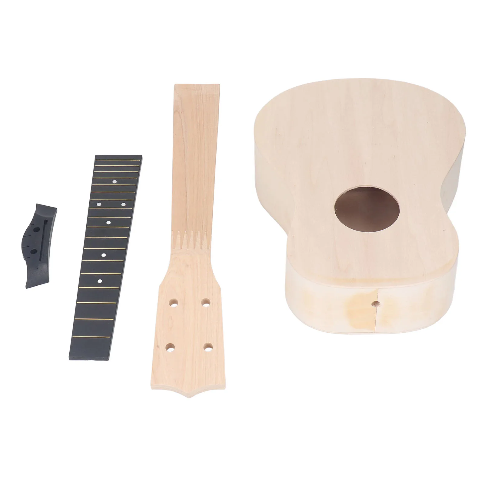 

DIY Ukulele Kit 24 Inch Mahogany Fingerboard Concert Ukulele for Kids with Basswood Body, Neck, Rosewood Fretboard, Tuning